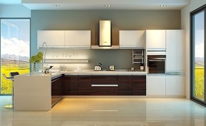 Customized Modern High Gloss Modular Kitchen