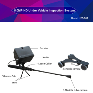 1080P Dual Telescopic Pole Camera Uvis/Uvss Under Vehicle Surveillance System