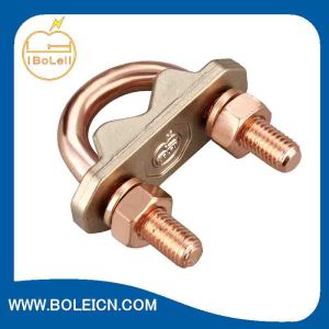 Brass Pure Copper U Clamp/Copper Cable Connector/ Manufacturer of Zhejiang